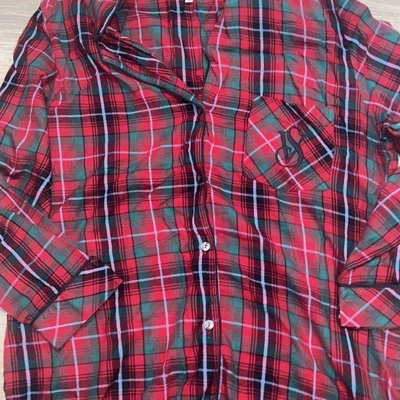 Victoria’s Secret‎ red checkered pajama top - Picture 3 of 4